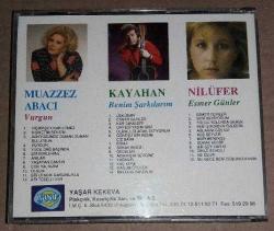 Nilüfer-esmer günler-kayahan-benim şarkılarım-muazzez abacı-vurgun-3 lü özel baskı cd-sıfır