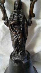 Antika bronz meryem analı çan