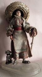 Antika - ÜLKE BEBEKLERİ ROMANYA YÖRESEL KIYAFETLİ AYAĞİ ÇARIKLI ŞAPKALI SIPA İLE FİGÜR BOY 23 CM ÇOK GÜZEL - kitantik - kitaLog