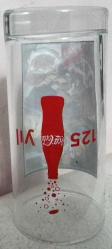 COCA COLA 125. YIL CAM BARDAK BOY 13 CM ÇAP 6 CM