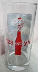 COCA COLA 125. YIL CAM BARDAK BOY 13 CM ÇAP 6 CM