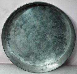 Antika - KALAYLI BAKIR TEPSİ ÇAP 30.5 CM DERİNLİK 5 CM - kitantik - kitaLog