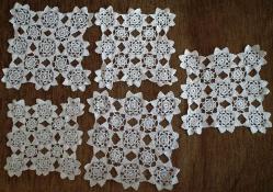 Antika - 5 ADET İNCE DANTEL TAKIM YILDIZ MODELİ 21 CM KARE - kitantik - kitaLog