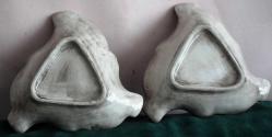 2 ADET KÜLLÜK İTALYAN ÇİÇEKLİ KABARTMA PİSA KULESİ FORMLU 11X10 cm ÇOK ZARİF