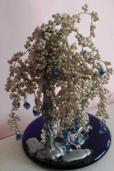 NAZAR AĞACI CAM BONCUKLU AT NALI KABARTMA RESİMLİ AĞAÇ FORMLU NAZARLIK BİBLO BOY 19 cm