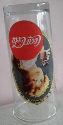 COCA COLA GÜZEL KIZ FORMLU CAM BARDAK