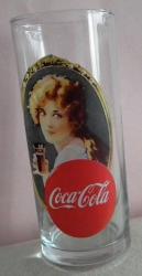COCA COLA GÜZEL KIZ FORMLU CAM BARDAK