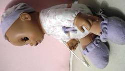 ESKİ OYUNCAK BEBEK 2007 HASBRO BABY ALİVE BEBEK BOY 29 CM GÖZLERİ SABİT