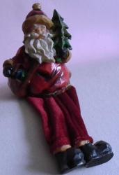 NOEL BABA FİGÜRLÜ POLYESTER AYAKLARI SALLANAN BİBLO BOY 9 CM