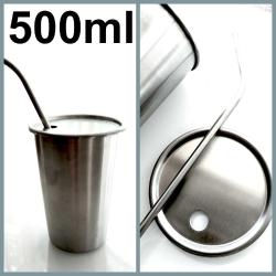 OMENİV'DEN 500ML 304 ÇELİK BİRA KOLA BARDAĞI KUPA MUG TERMOS FRAPPE ESPRESSO KAHVE FİNCANI