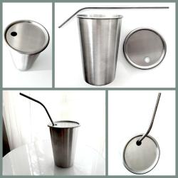 OMENİV'DEN 500ML 304 ÇELİK BİRA KOLA BARDAĞI KUPA MUG TERMOS FRAPPE ESPRESSO KAHVE FİNCANI