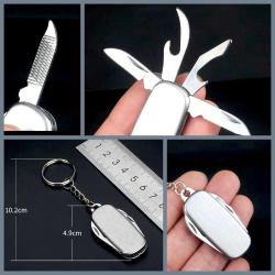 OMENİV'DEN ÇELİK ÇAKI BIÇAK AÇACAK KAPAK KONSERVE AÇACAĞI TÖRPÜ ANAHTARLIK KOLYE