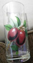 KİRAZ FİGÜRLÜ 1 ADET CAM BARDAK BOY 13.5 CM