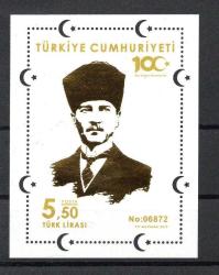 2019 ATATÜRK'ÜN ANKARA'YA GELİŞİ NUMARALI BLOK