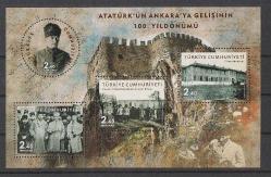 2019 Atatürk'ün Ankara'ya Gelişinin 100. Yılı Damgasız Blok