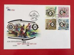 2014 Altay Spor Kulübünün 100. Yılı Blok Pul FDC İlk Gün Zarfı