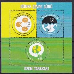 2016 Dünya Çevre Günü Ozon Tabakası Damgasız Hatıra Blok