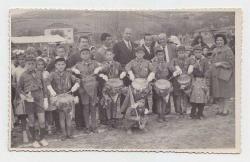 İzci çocuklar Trampet takımı Orijinal Fotoğraf 1950'ler