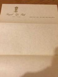 Büyük Efes Oteli İzmir Antetli Eski Mektup Kağıdı