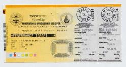 Efemera - FENERBAHÇE-BÜYÜKŞEHİR BLD. 2011 ESKİ MAÇ BİLETİ - kitantik - kitaLog