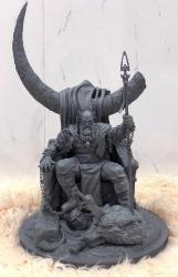 Kratos 3D Baskı Karakter Figür 15 Cm GRİ ESKİTME RENK