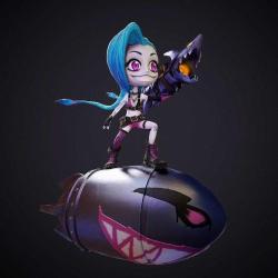 Antika - Jinx Arcane Leauge of Legends 3D Baskı Karakter Figür 20 Cm - kitantik - kitaLog