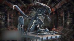 Alien Canavarı 3D Baskı Karakter Figür 25 Cm Siyah Renk