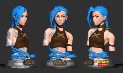 Antika - Jinx Arcane Leauge of Legends 3D Baskı Karakter Figür 15 Cm - kitantik - kitaLog