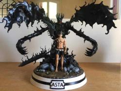 Black Clover Asta Anime 3D Baskı Karakter Figür 30 Cm