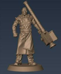 Antika - Nemesis Resident Evil 3D Baskı Karakter Figür 20 Cm GRİ ESKİTME RENK - kitantik - kitaLog