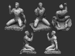 IRON MAN Marvel 3D Baskı Karakter Figür 15 Cm GRİ ESKİTME RENK