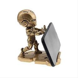 IRON MAN Telefon Konsol Tutucu marvel 3D Baskı Karakter Figür Orjinal Boyut Gold RENK