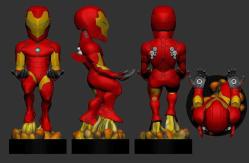 IRON MAN Telefon Konsol Tutucu marvel 3D Baskı Karakter Figür Orjinal Boyut