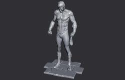 Spider-Man Marvel Avengers 3D Baskı Karakter Figür 20 Cm GRİ ESKİTME RENK