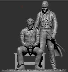 joker 3D Baskı Karakter Figür 20 Cm (gri eskitme)