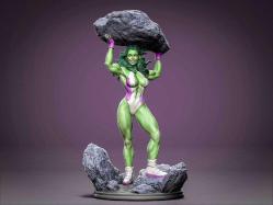 she hulk 3D Baskı Karakter Figür 25 Cm