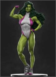 she hulk 3D Baskı Karakter Figür 25 Cm
