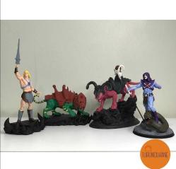 He Man-Atılgan-Skeletor-Panther Nostalji Çizgi Film 3D Baskı Karakter Figür 25 Cm TOPLU SATIŞ
