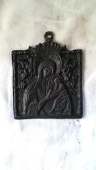 Antika görünümlü bronz ikon
