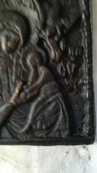 Antika görünümlü bronz ikon
