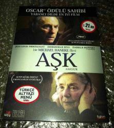 AMOUR DVD Aşk Isabelle Huppert Jean Louis Trintignant Michael Haneke TÜRKÇE SEÇENEĞİ MEVCUTTUR