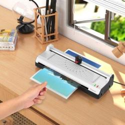 Baove OCW280 A4 Laminasyon Makinesi ve Kağıt Kesme Makinesi + 10 Pvc Film