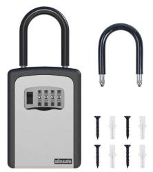 İnsafe ISC802KEY Şifreli Çelik Kasa, Anahtar Kasası, Anahtar Dolabı, Gri