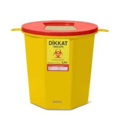 Safell Tıbbi Atık Kovası - Tıbbi Atık Kutusu - 1,3 Litre 100 Adet