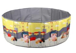 Baby Marine Katlanabilir Top Havuzu - Oyun Alanı - Oyun Halısı + 150 Adet 5 Renk Top Hediye - Sevimli Sarı