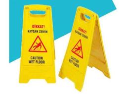 Kaygan Zemin Levhası - Dikkat Uyarı Levhası 10 Adet - TÜM YAPI MARKET ÜRÜNLRİ STOKTA