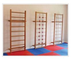 İsveç Tırmanma Duvarı - Jimnastik Egzersiz Merdiveni 3 'lü Set