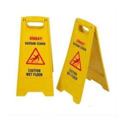 Kaygan Zemin Levhası - Dikkat Uyarı Levhası 2 Adet - TÜM YAPI MARKET ÜRÜNLRİ STOKTA