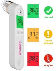 Saubern BNT9601 Kulaktan Ateş Ölçer - Dijital Termometre - Hatasız Ölçüm - 2 Yıl Garanti