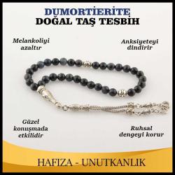 Dumortierite Doğal Taş Tesbih 6 mm, T189